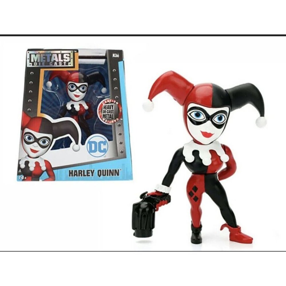 JADA METALS 4" BATMAN HARLEY QUINN N JESTER OUTFIT DIECAST METAL FIGURE M366 NEW